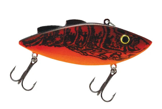 Fish Luck E All Rattler Fishing Lure, Chili Bowl, Size: 2.25 inch Fish Luck E All Rattler Fishing Lure, Chili Bowl, Size: 2.25 inch